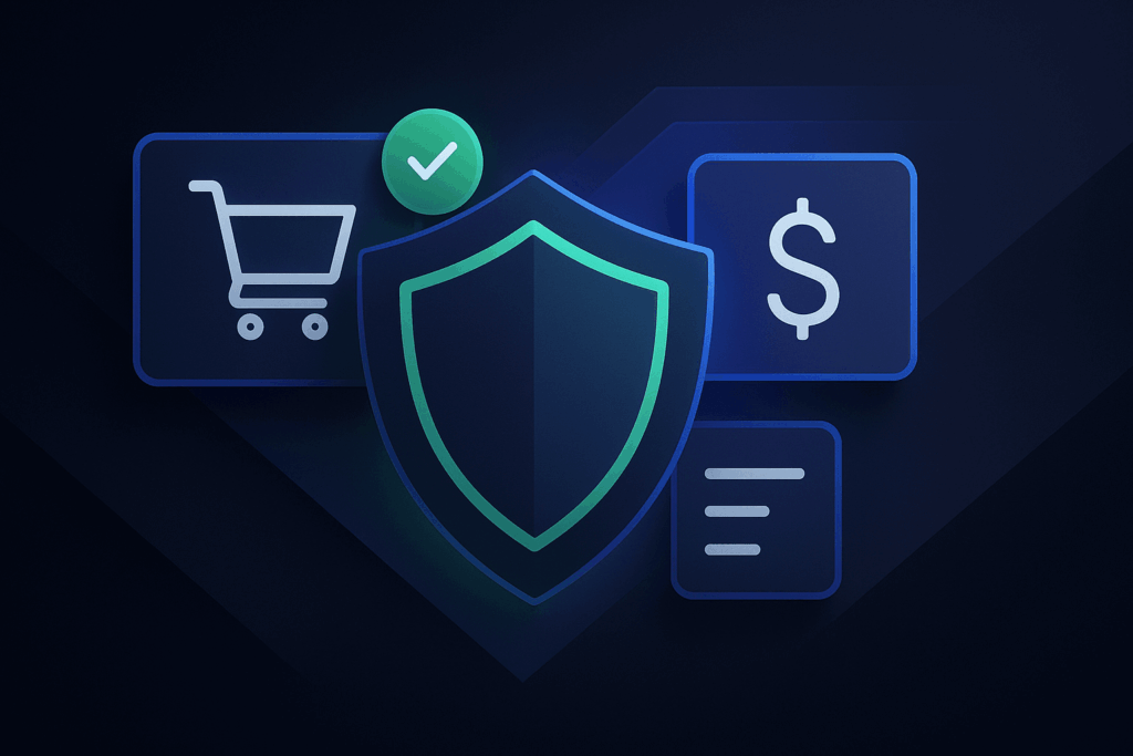 Essential Safeguards for WhatsApp Automation Illustration of WhatsApp order tracking safeguards including opt-in consent, accuracy checks, and message cost management.