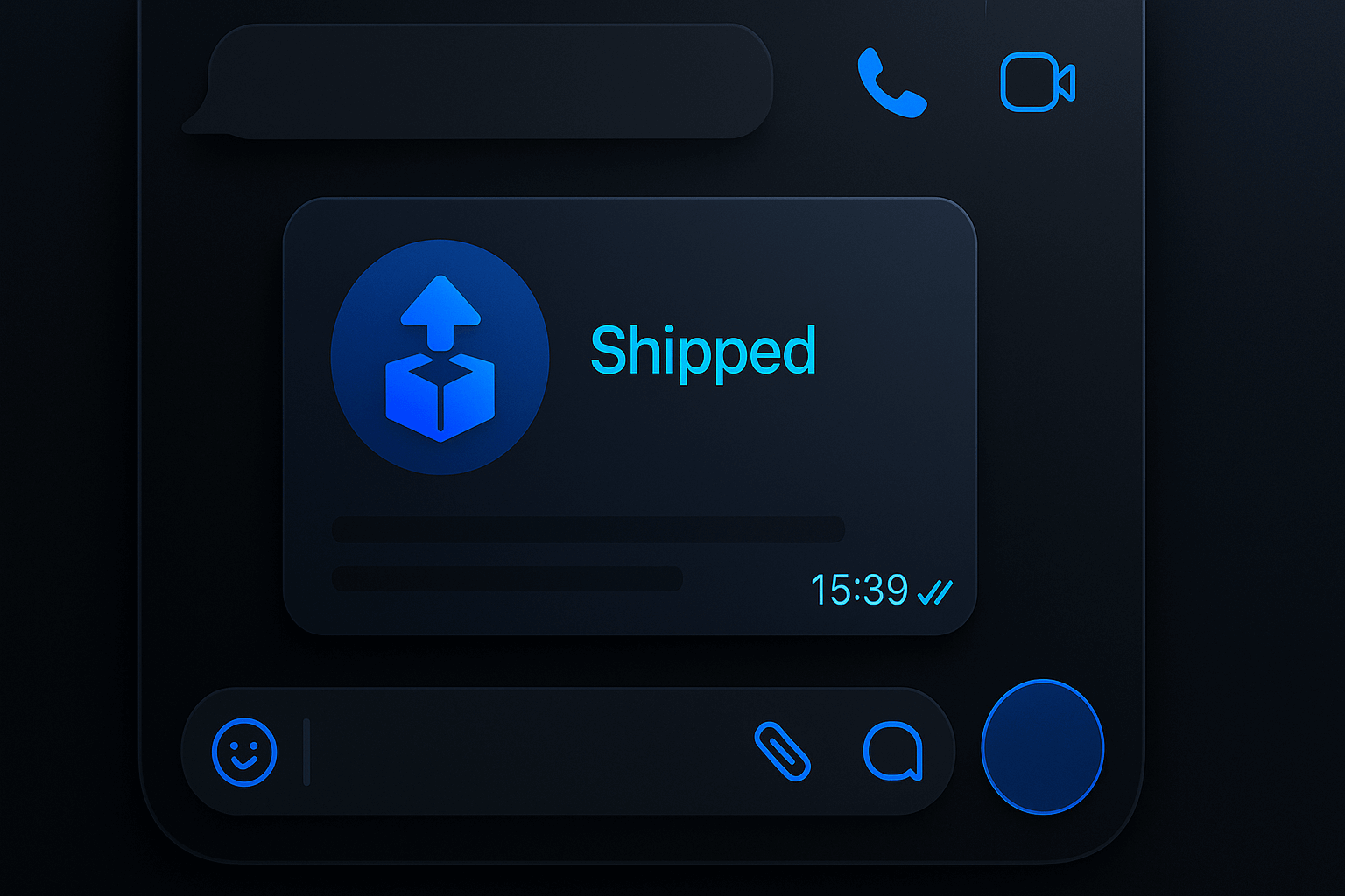 Header banner showing WhatsApp order tracking automation concept — customers receiving order updates directly on WhatsApp.