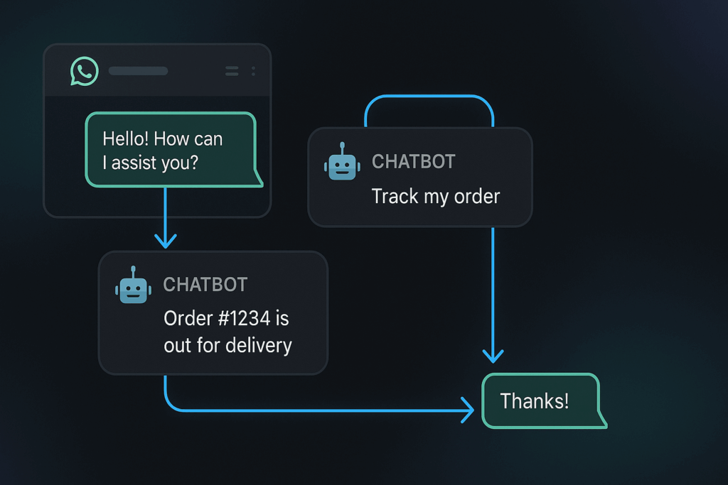 Abstract blue chat bubbles floating in dark space