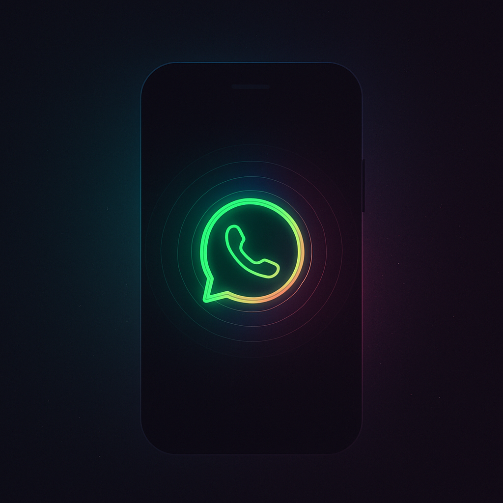 The Opportunity Startups Miss on WhatsApp Mobile device silhouette with WhatsApp notification pulse for marketing