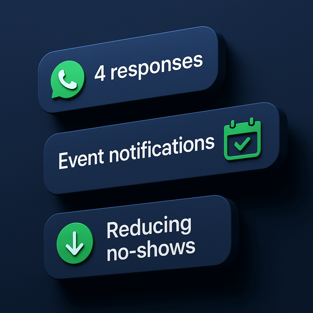 Floating notification chips clustering in abstract pattern